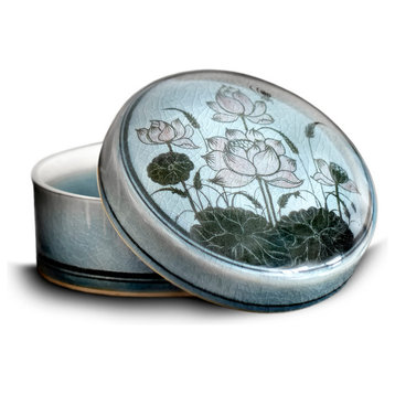 Lotus Flower Round Box
