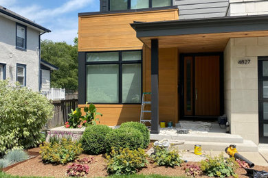 Hardie Plank Charcoal Cedar Siding