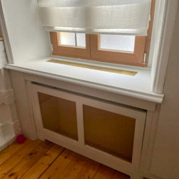 Cache-radiateurs sur-mesure (grille aluminium dor&eacute;) - Decorative Accents