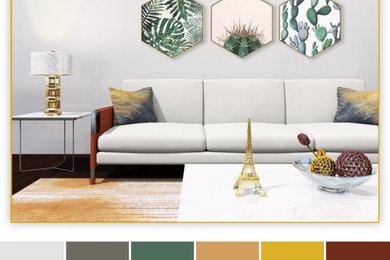Inspiration for a modern living room remodel