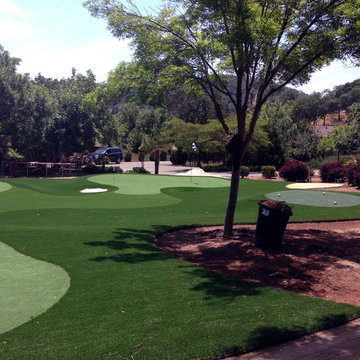 Artificial grass installation in Morgan Hill, CA.