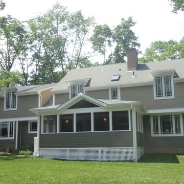 Porch Addition with Hardie shake siding
