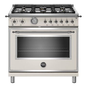 36 inch All Gas Range, 6 Brass Burners Heritage Series