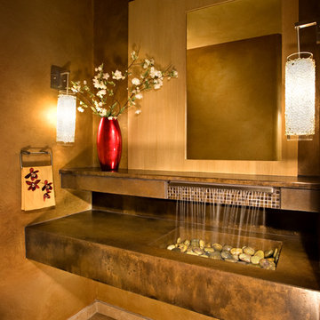 Modern Zen Powder Room