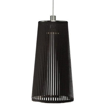 Solis Suspension Lamp, Black, 24"