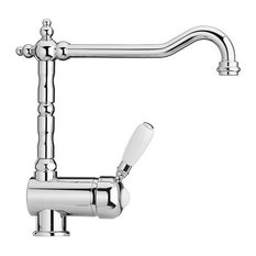 Piralla Baroq Kitchen Tap With Ceramic Side Lever, Chrome
