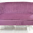 Cromarty Velvet Loveseat, Plum