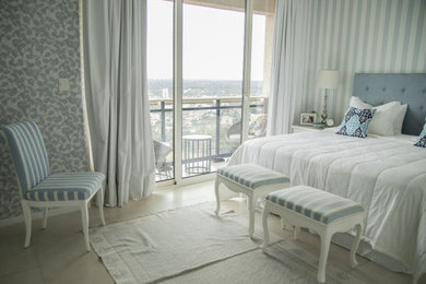 Transitional bedroom photo in Other