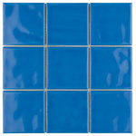 Merola Tile - Twist Square Blue Sky Ceramic Wall Tile - An enriched version of standard subway tile, our Twist Square Blue Sky Ceramic Mosaic Wall Tile has the allure of classic style, but with a refreshingly modern twist. With slight undulation and a smooth glossy finish, this tile offers an appearance that is retro, futuristic and timeless all in one. It is subtle enough to seamlessly fit alongside various designs, while still interesting enough to stand out. This tile is tastefully smaller for a distinctive, unexpected element that will fit just about any style and space. These ceramic square pieces are arranged on an interlocking mesh backing in order to provide convenient installation. If desired, pieces may be removed and installed individually. It is great as a cohesive look or paired with other products in the Twist Collection. Intended for interior wall use, this tile is an excellent selection for backsplashes, fireplace facades and accent walls. Tile is the better choice for your space. This tile is made from natural ingredients, making it a healthy choice as it is free from allergens, VOCs, formaldehyde and PVC.
