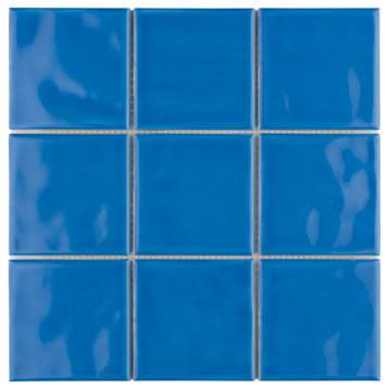 Twist Square Blue Sky Ceramic Wall Tile