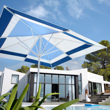 Klassischer Sonnenschirm Primus mit kreativem Design Plaza