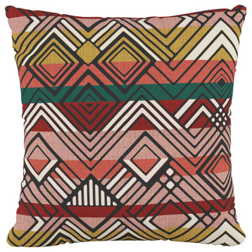 18" Decorative Pillow Polyester Insert, Mercado Weave Multi