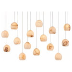 Currey and Company - Currey and Company 9000-0899 Lazio, 15 Light Rectangular Multi-Drop Pendant - The Lazio Rectangular 15-Light Multi-Drop PendantLazio 15 Light Recta Natural/Painted Silv *UL Approved: YES Energy Star Qualified: n/a ADA Certified: n/a  *Number of Lights: 15-*Wattage:10w Halogen bulb(s) *Bulb Included:No *Bulb Type:Halogen *Finish Type:Natural/Painted Silver