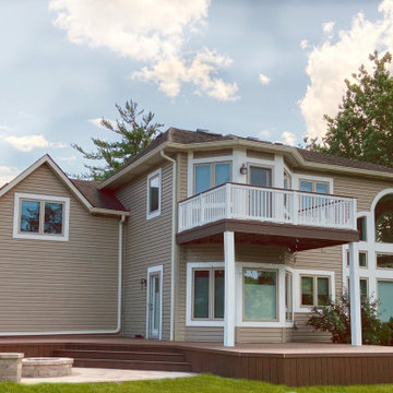 Multi-level Timbertech Deck & Patio in Glenview, IL