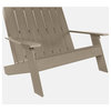 Italica Double Wide Modern Adirondack Chair, Woodland Brown