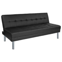 Metropolitan 67" Black Futon Bed and Couch