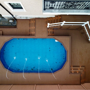 Full Backyard Pool Deck