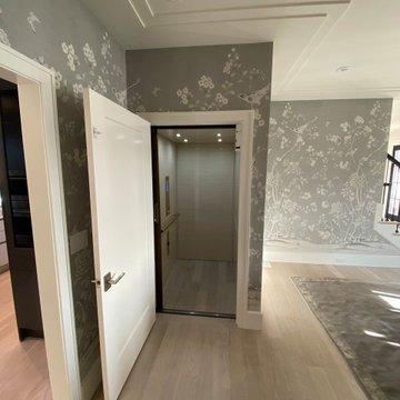 Traditional Home Elevator, Lux MDF Cab in Maple Sugar By Savaria