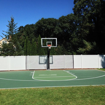 Glen V's Pro Dunk Platinum Basketball System on a 40x30 in Wellesley, MA