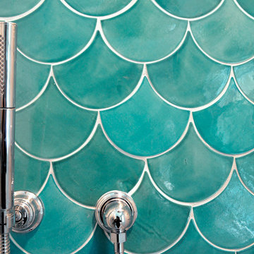 Sea Mist Moroccan Fish Scale Shower