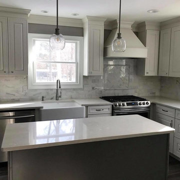 Transitional White Kitchen Remodel