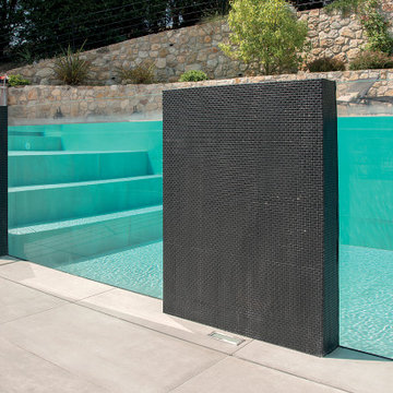 Swimming pool ideas - concrete wood