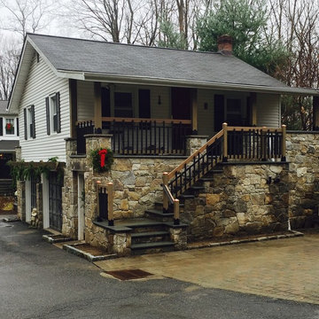 Stone Remodel with Artisanal Railings