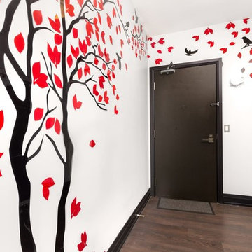 Wall Stencil Entrance