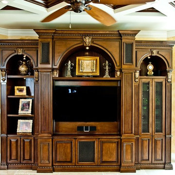 TV Wall Unit, Entertainment Center, Media Storage