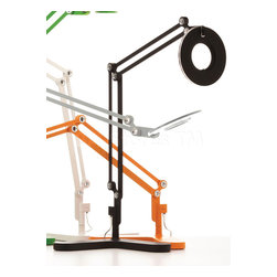 Link Contemporary Table Lamp in Black - Table Lamps