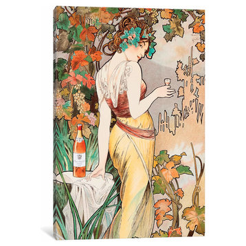 "Cognac" by Alphonse Mucha Canvas Print, 18"x12"
