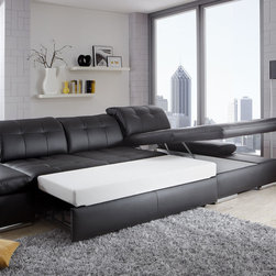 Alpine Leather Sectional Sofa-Bed by Nordholtz - $5,595 - Sleeper Sofas