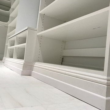 Simple Stately White Master custom base trim