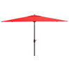 Safavieh Athens 6.5 x 10 Rectangle Umbrella, Red