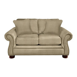 Pembroke Premier Loveseat by La-Z-Boy shown in Khaki - Products