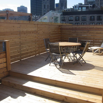 Old Montreal roof deck / patio toiture vieux Montréal