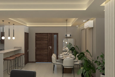 Example of a minimalist home design design in Other