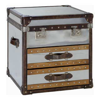 Stateroom Steamer Travel Trunk Coffee Table Antiqued Authentic Models