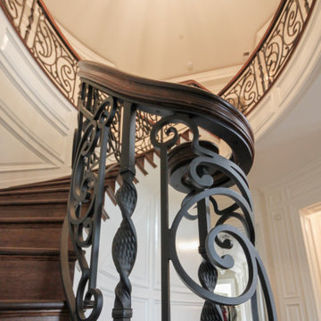 Project #74 | Circular Staircase with Hand-Forged Metal Panels