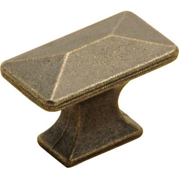 Belwith Keeler Bungalow Collection Rectangle Cabinet Knob, Windover Antique, 1.2