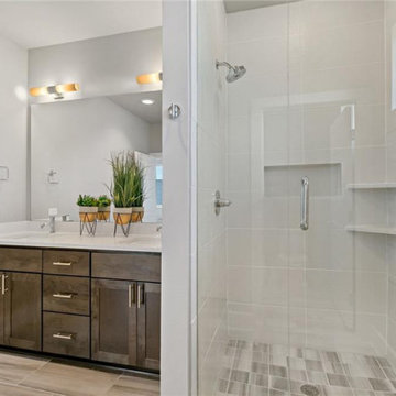 Bold Mashup Bathroom Renovation in Calabasas, CA