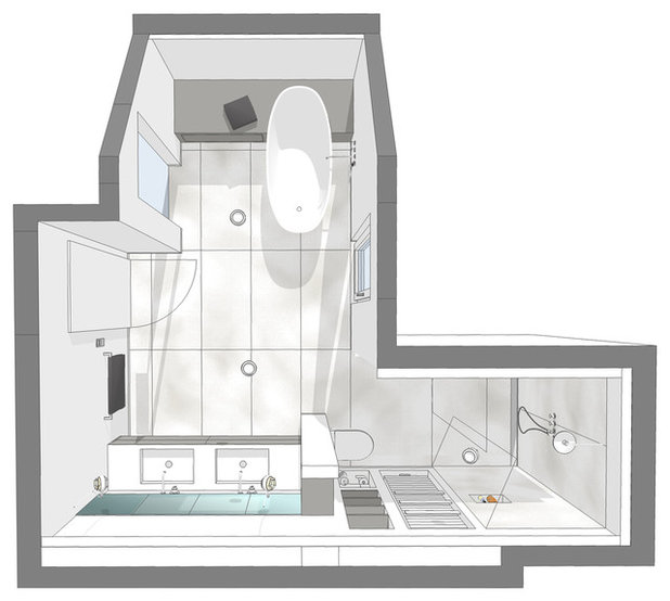 Modern Badezimmer by HONEYandSPICE innenarchitektur + design