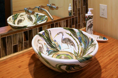 Custom Painted Sinks for Heron Hill