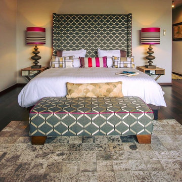 Metallic white and Silver Laser Cut Rug