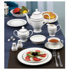 57 Piece Dinnerware Set-New Bone China Service for 8 People-Arianna