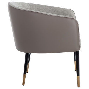 Asher Lounge Chair Flint Grey / Napa Taupe