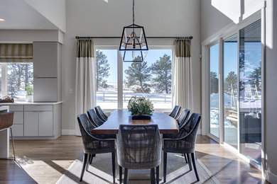 Dining room - 1960s dining room idea in Denver
