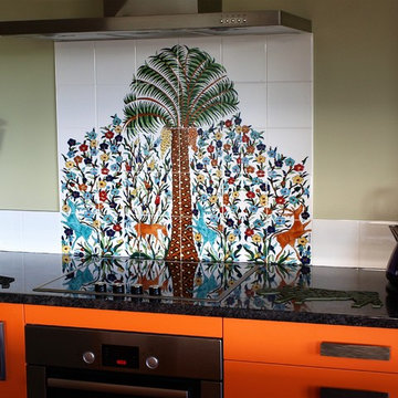 Kitchen tile backsplash design