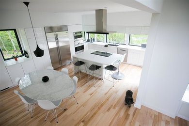 Minimalist kitchen photo in Indianapolis