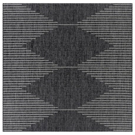 Eagean EAG-2348 Indoor/Outdoor Area Rug, 7'10" Square